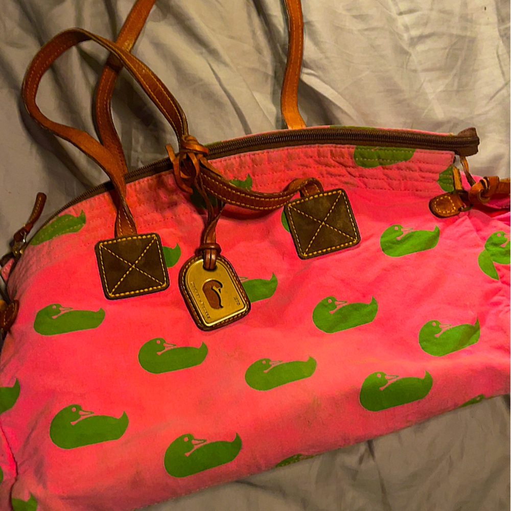 Dooney&burke 
 hobo bag with duck charm
